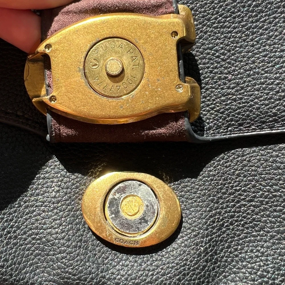 Black Leather Coach Tabby Shoulder Bag 26 - Picture 7 of 10